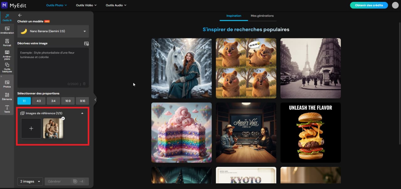 Importer photo de référence pour Pâques