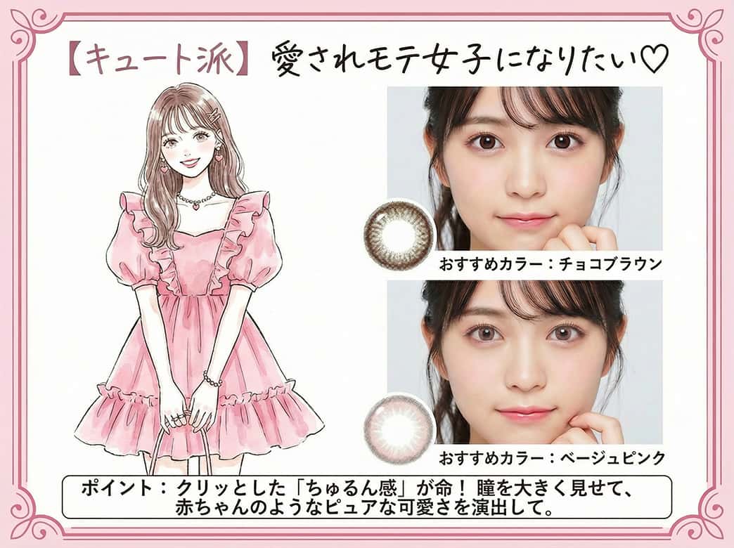 カラコン診断キュート派