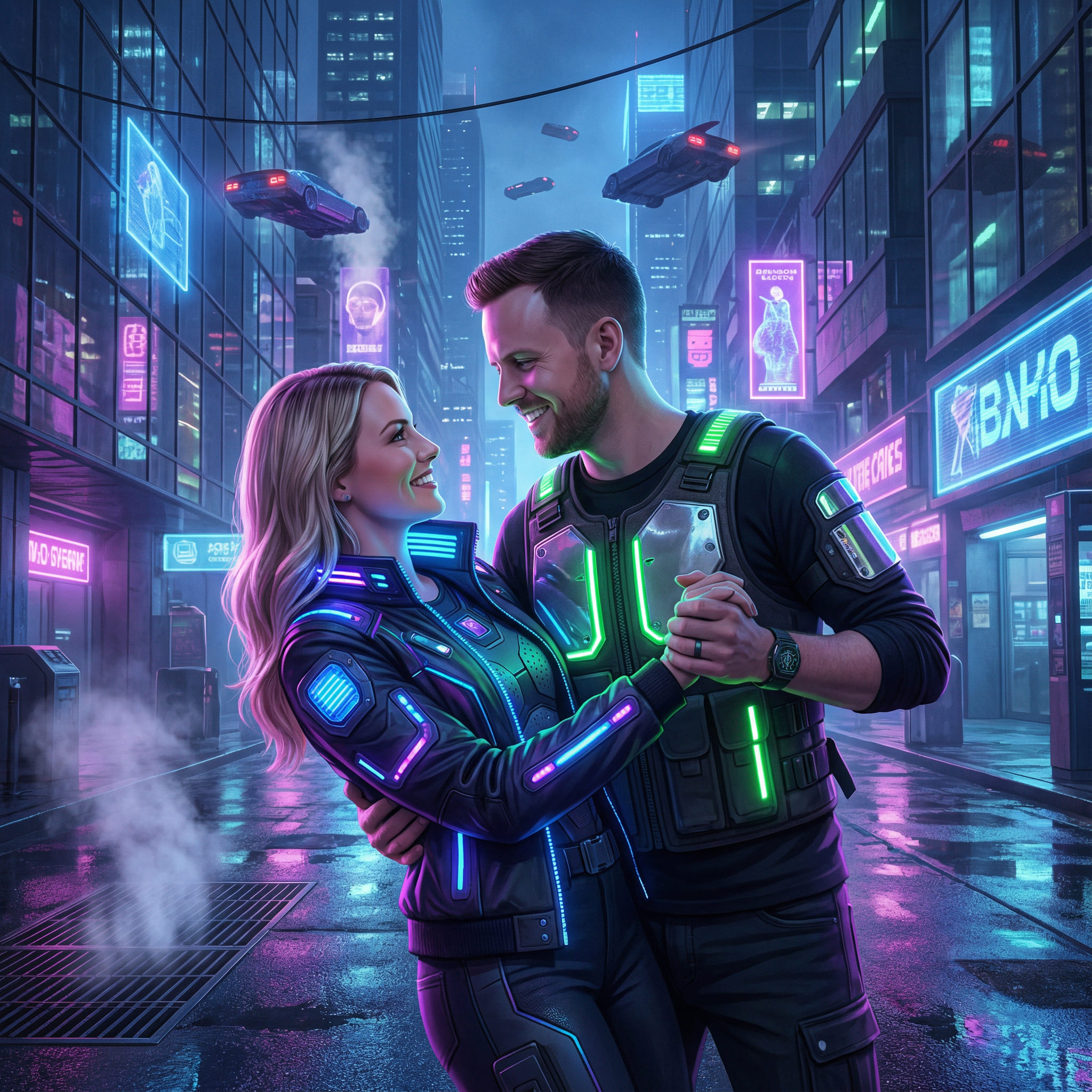 Generated AI Couple Portrait After