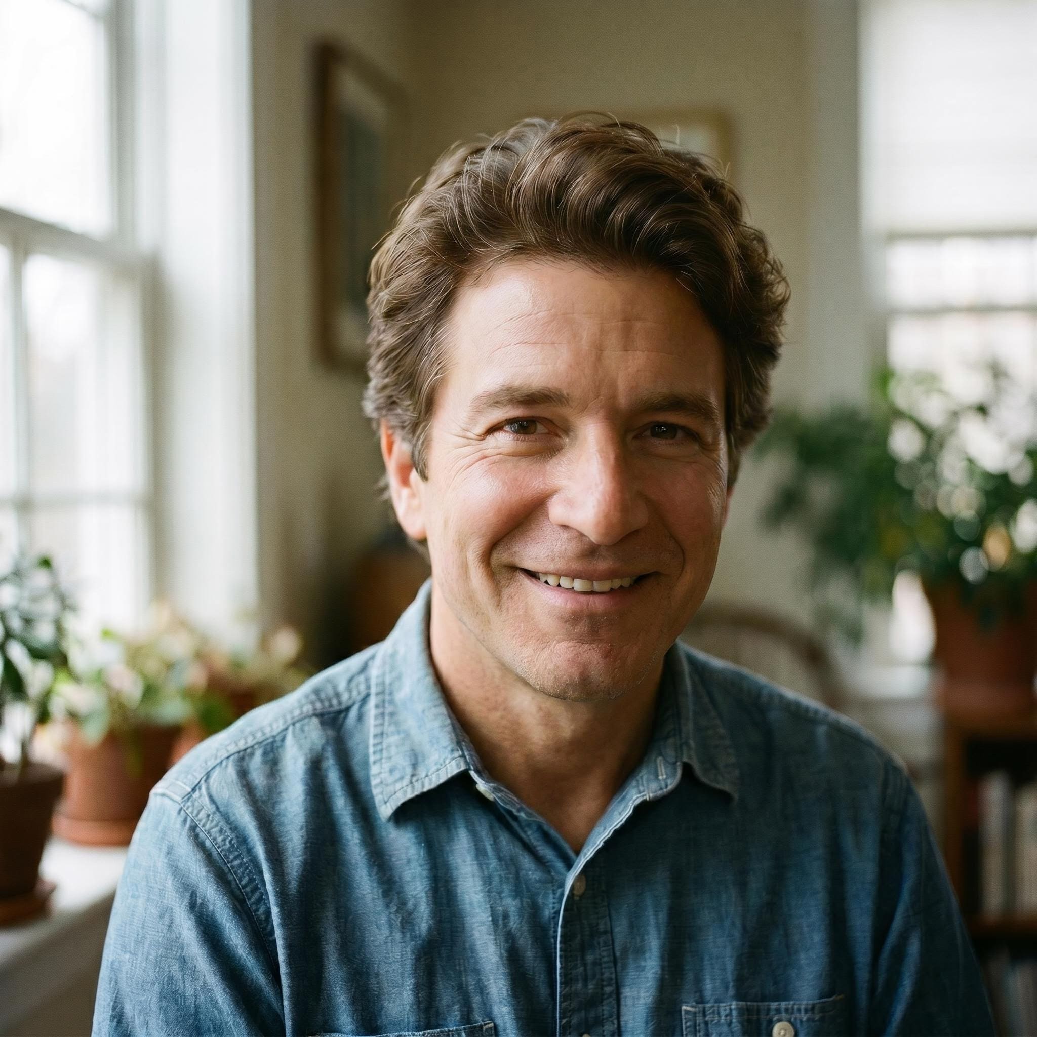 Younger version of dad created with AI age reversal