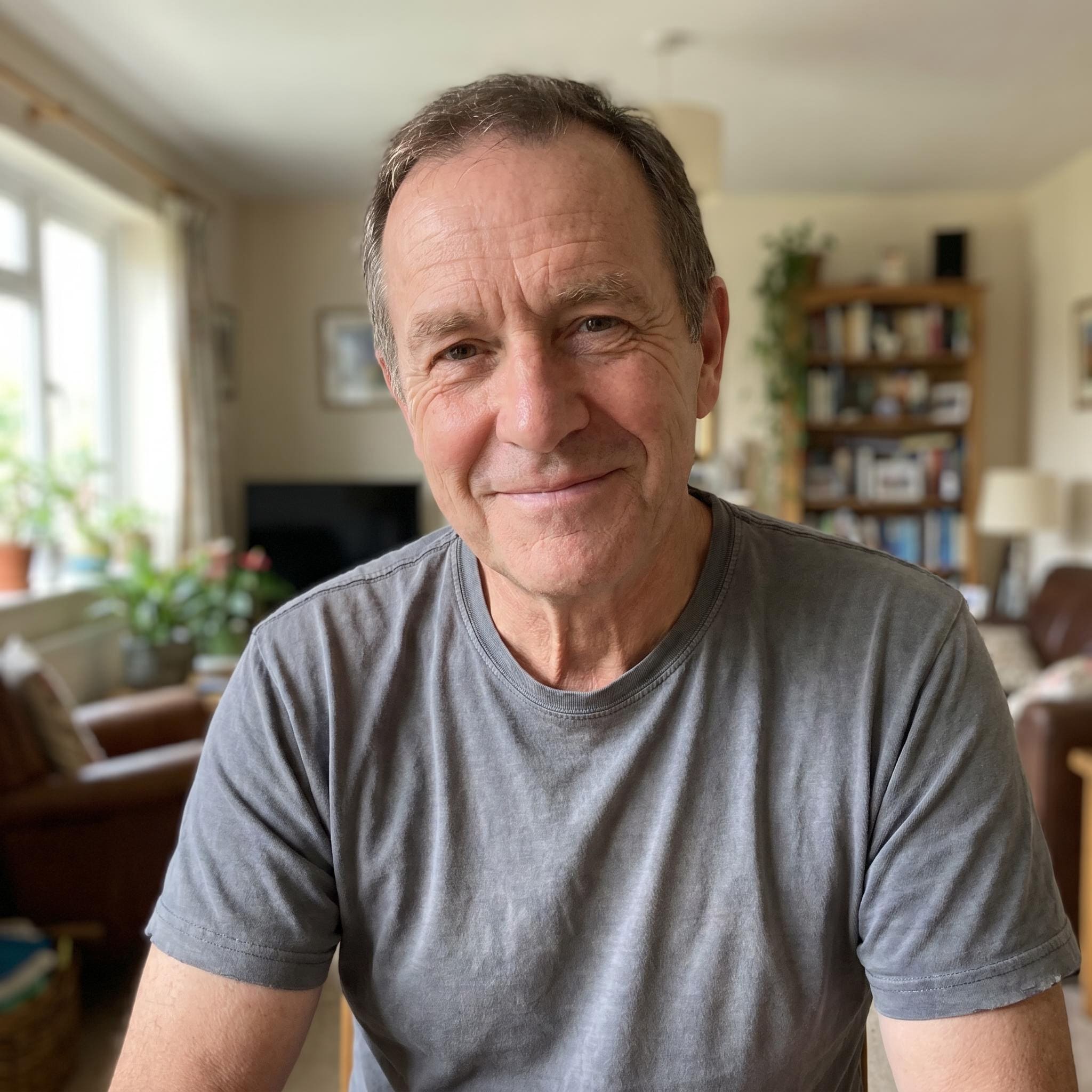 Original photo of dad before AI social media tribute creation