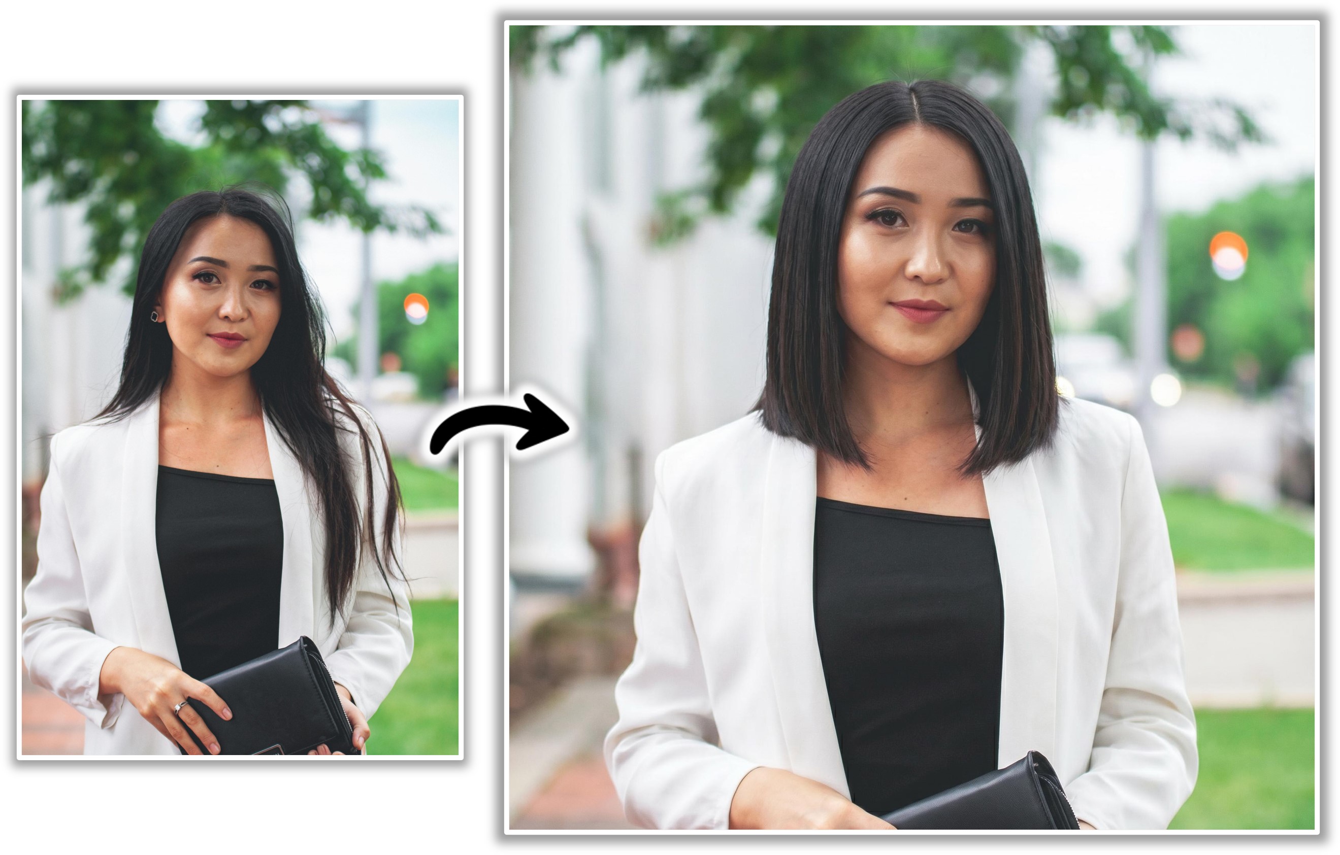 MyEdit - Essayer une coiffure pour cheveux lisses avec l'IA