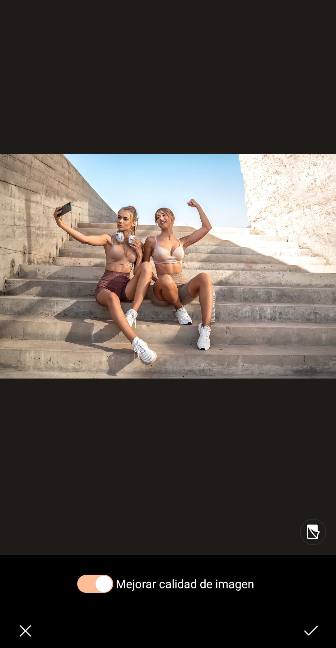 Exportar foto editada desde PhotoDirector al formato Instagram Stories 9:16