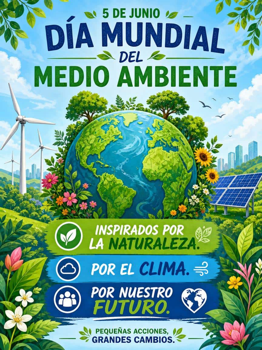 Póster del Día Mundial del Medio Ambiente creado con el generador de imágenes IA de MyEdit