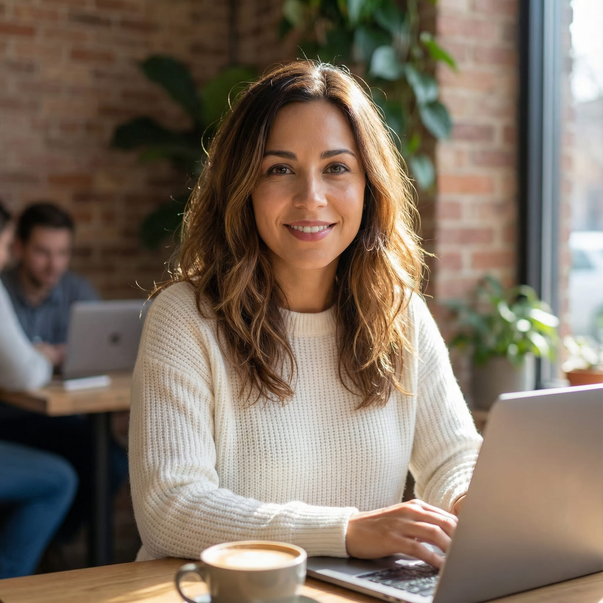 AI-generated headshot of digital nomad