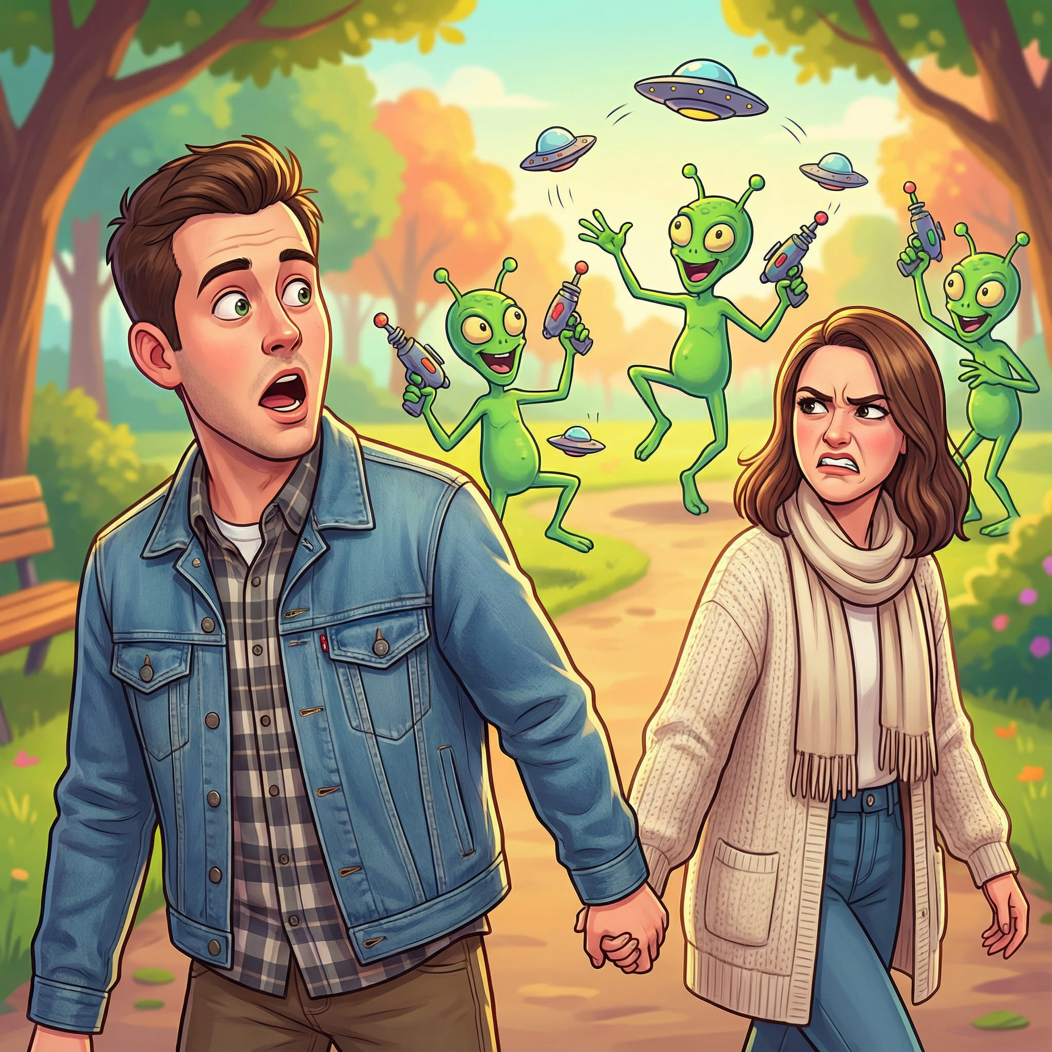 Generiertes KI-Bild Distracted Boyfriend