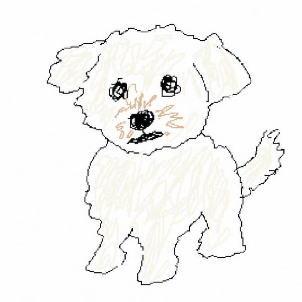 落書き風に加工した画像