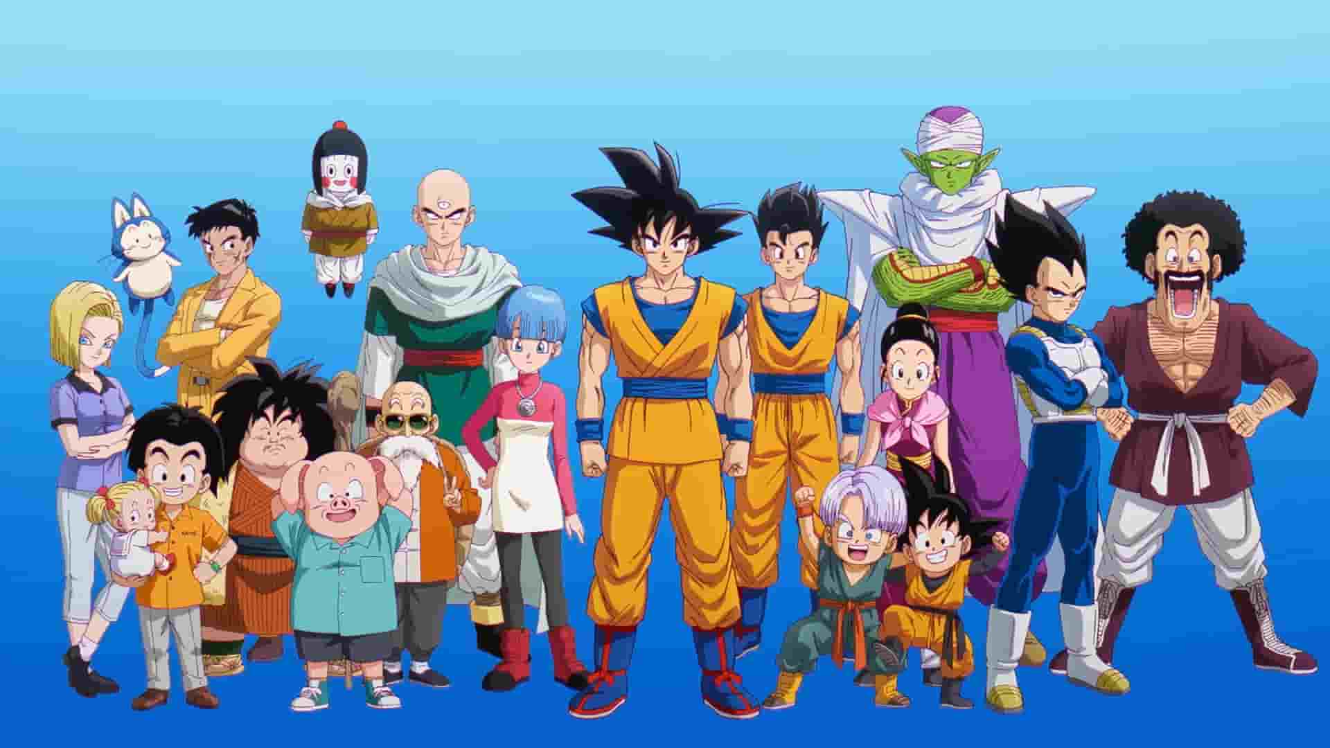 Imagen de los personajes del anime Dragon Ball Z