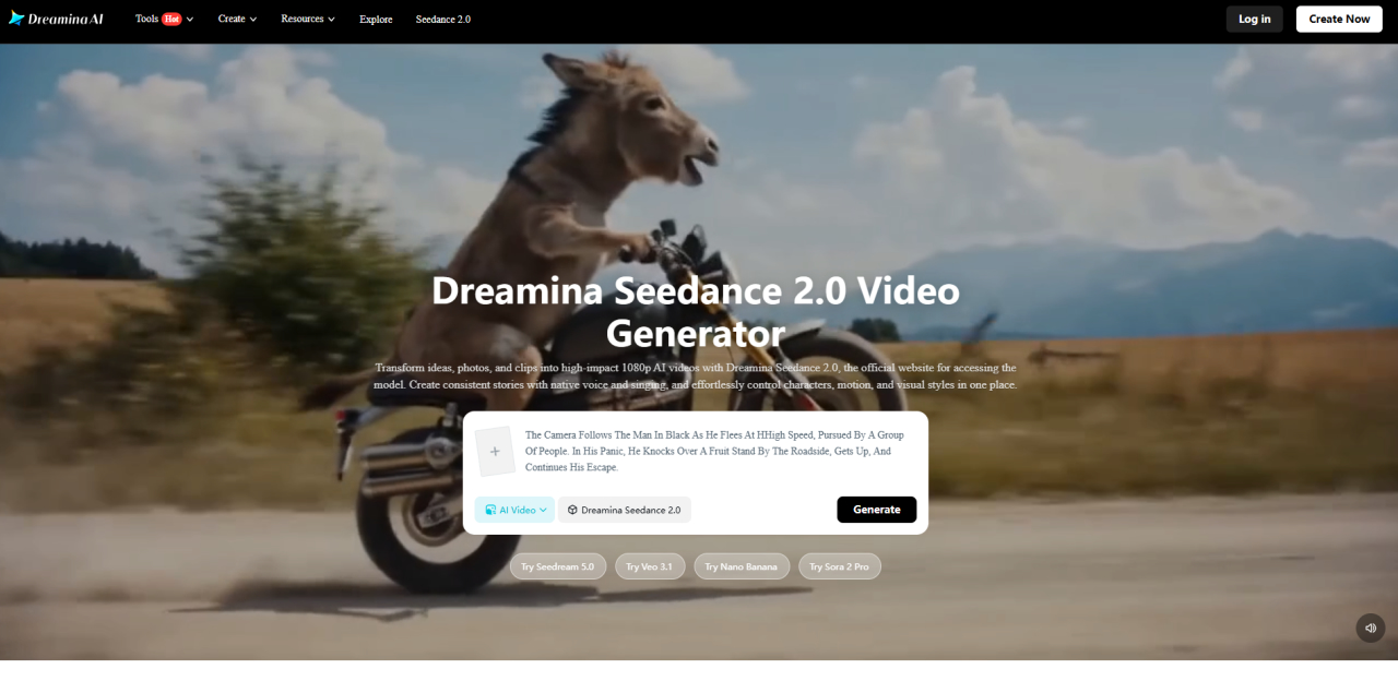 Dreamina AI video generation