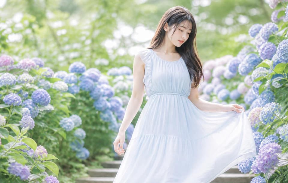 紫陽花ポートレートサンプル