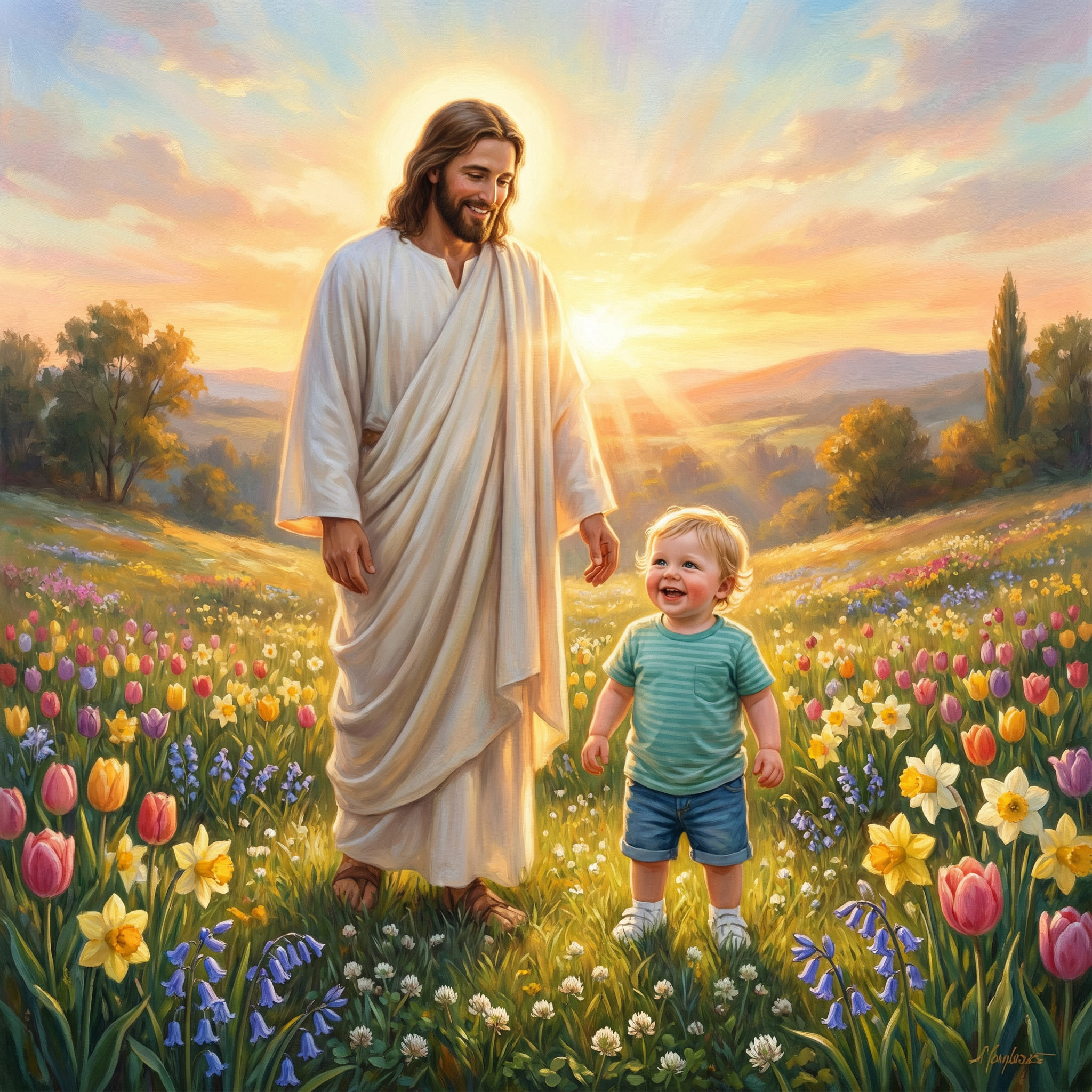 AI-generated Easter Jesus image