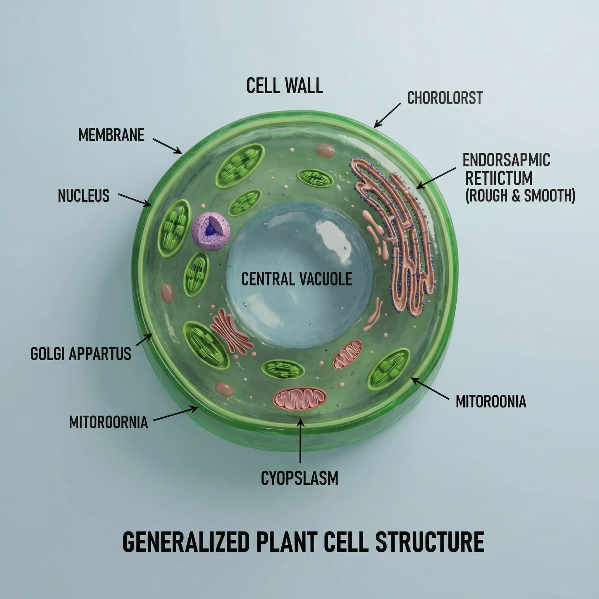 3D model of biology diagram generated from sketch