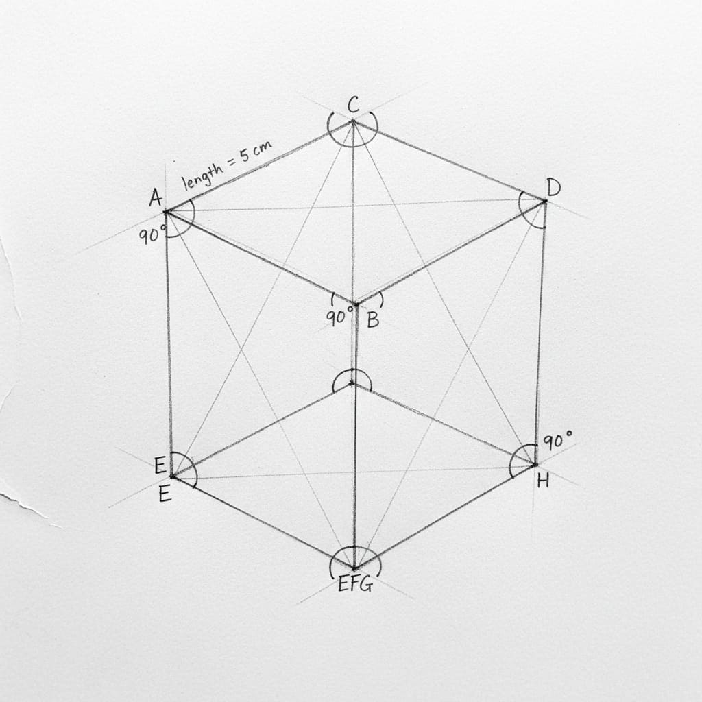 Math or geometry sketch
