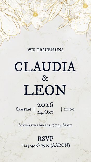Promeo - Einladung zur Hochzeitsfeier