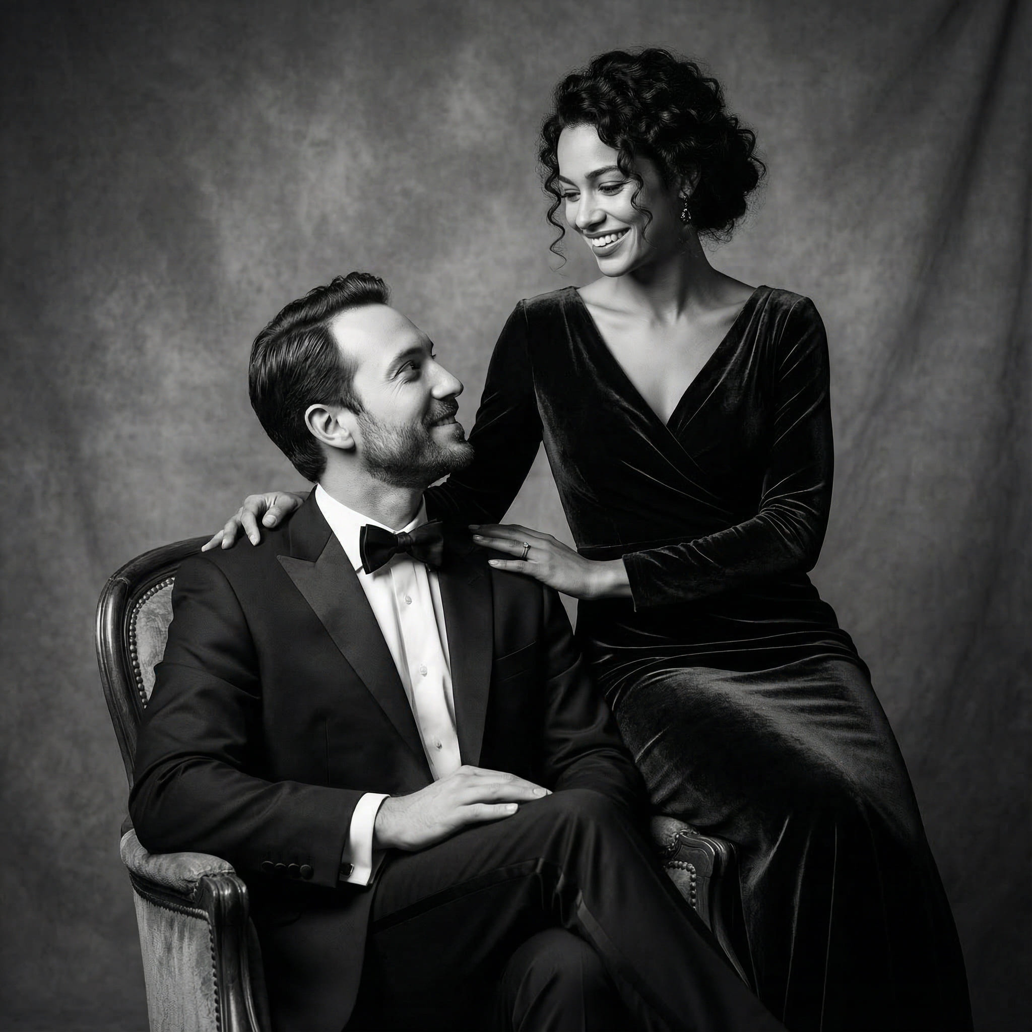 Generated AI Couple Portrait After