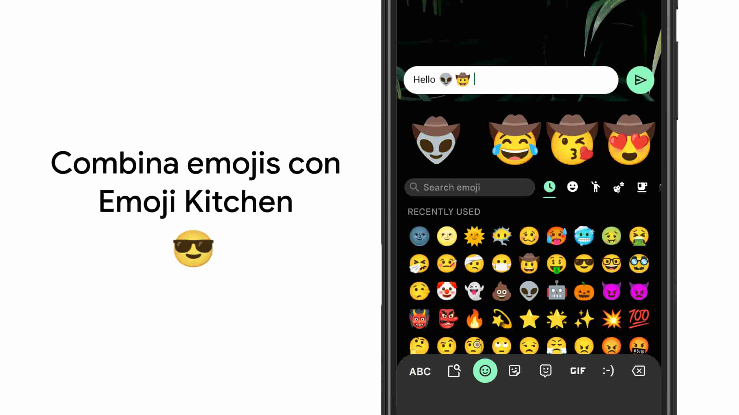Emoji Kitchen en Gboard combinando emojis en Android