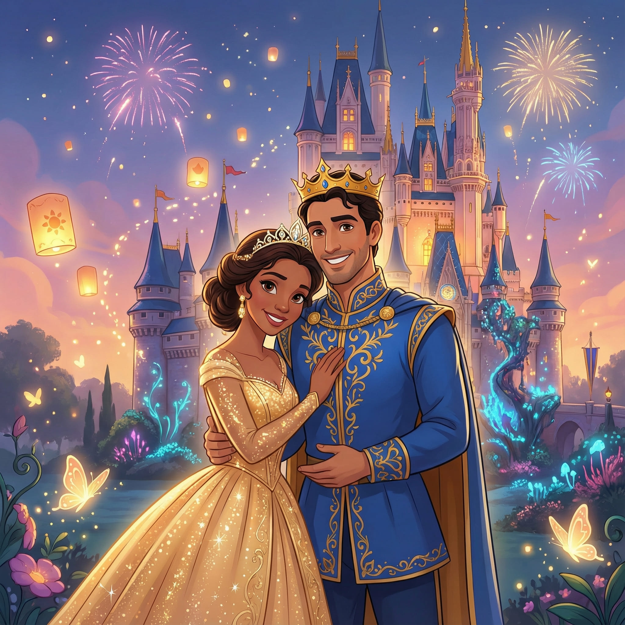 Generated AI Couple Portrait After