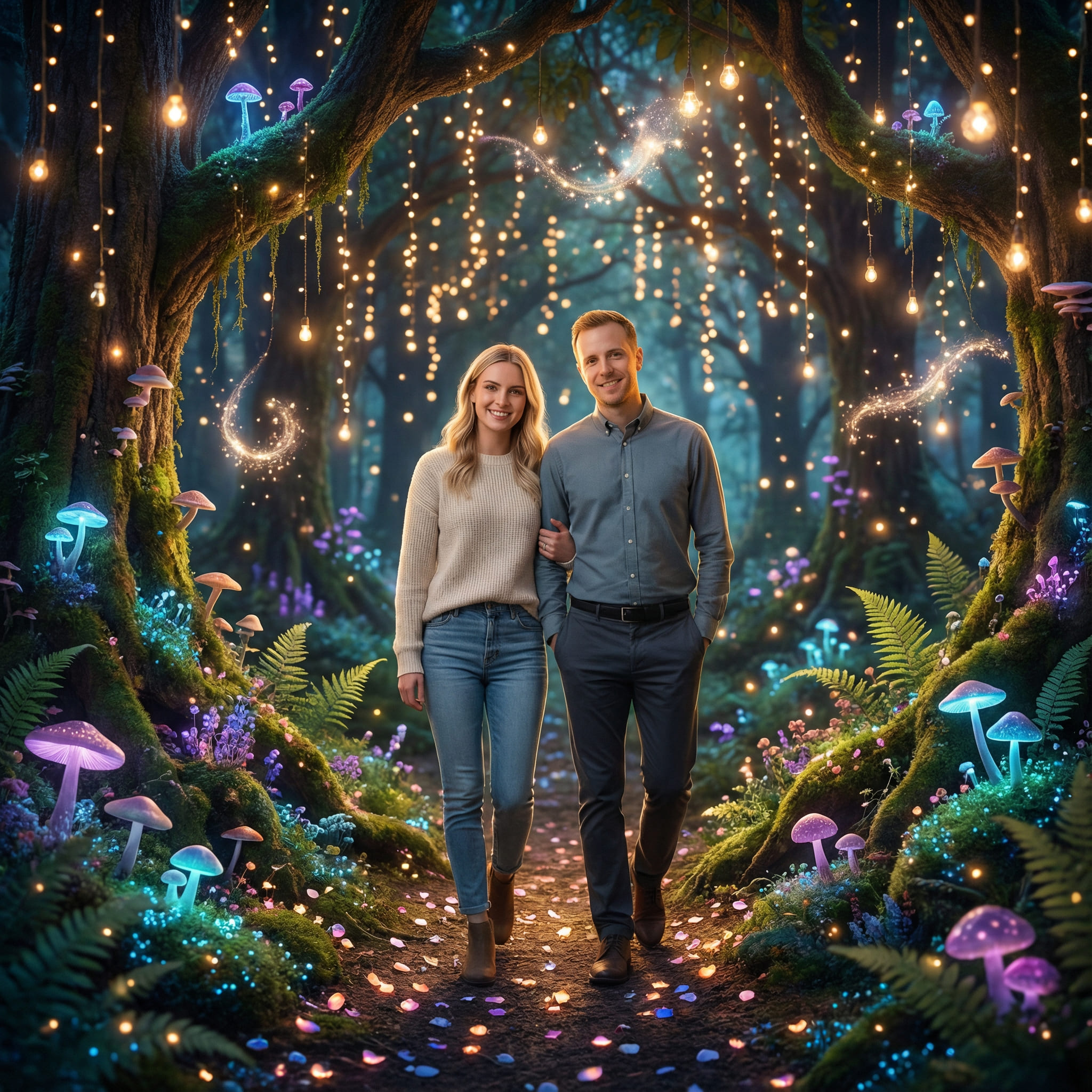 Generated AI Couple Portrait After