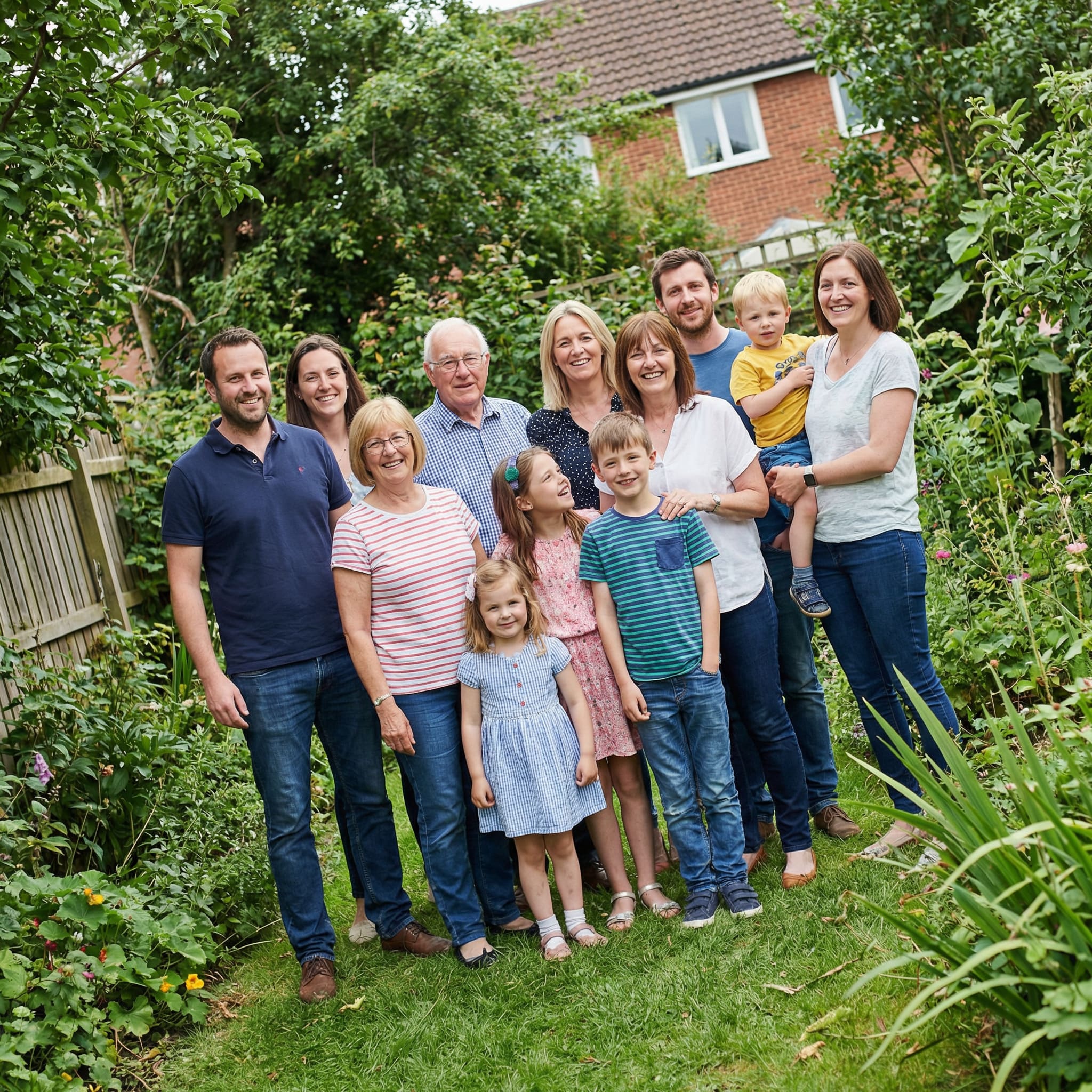 Original photo before AI family reunion transformation