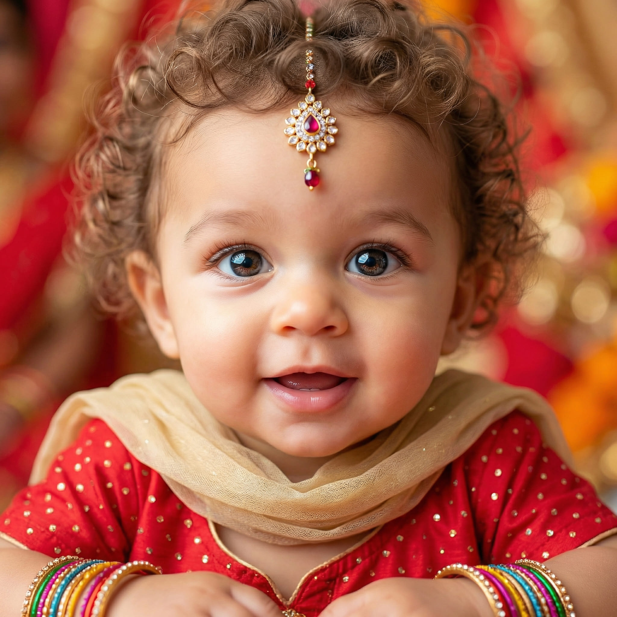 Festive Glow Portrait