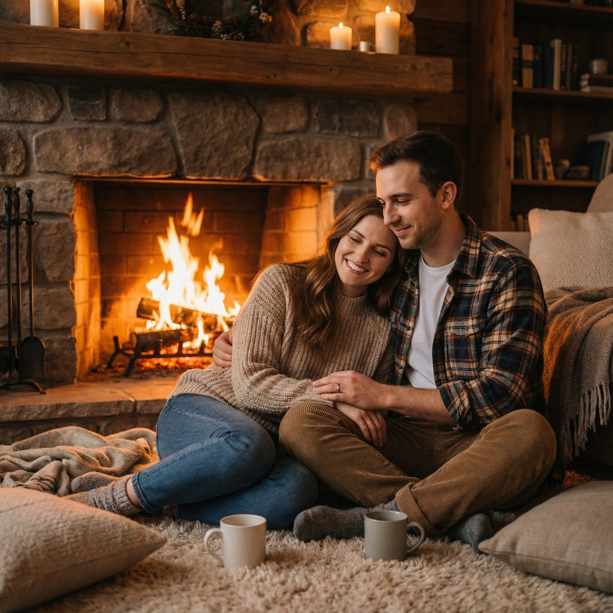 Generated AI Couple Portrait After