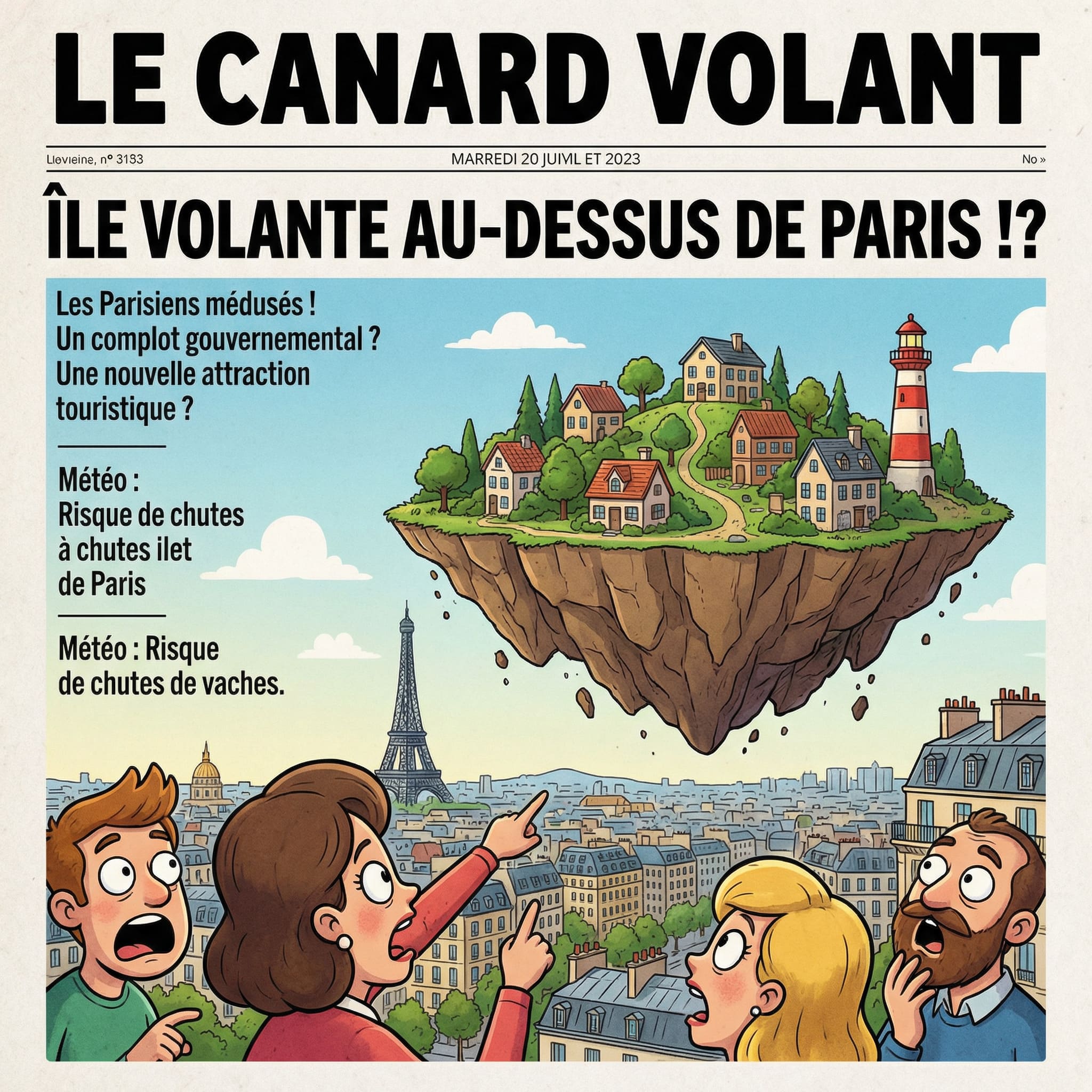 Fausse Une île flottante