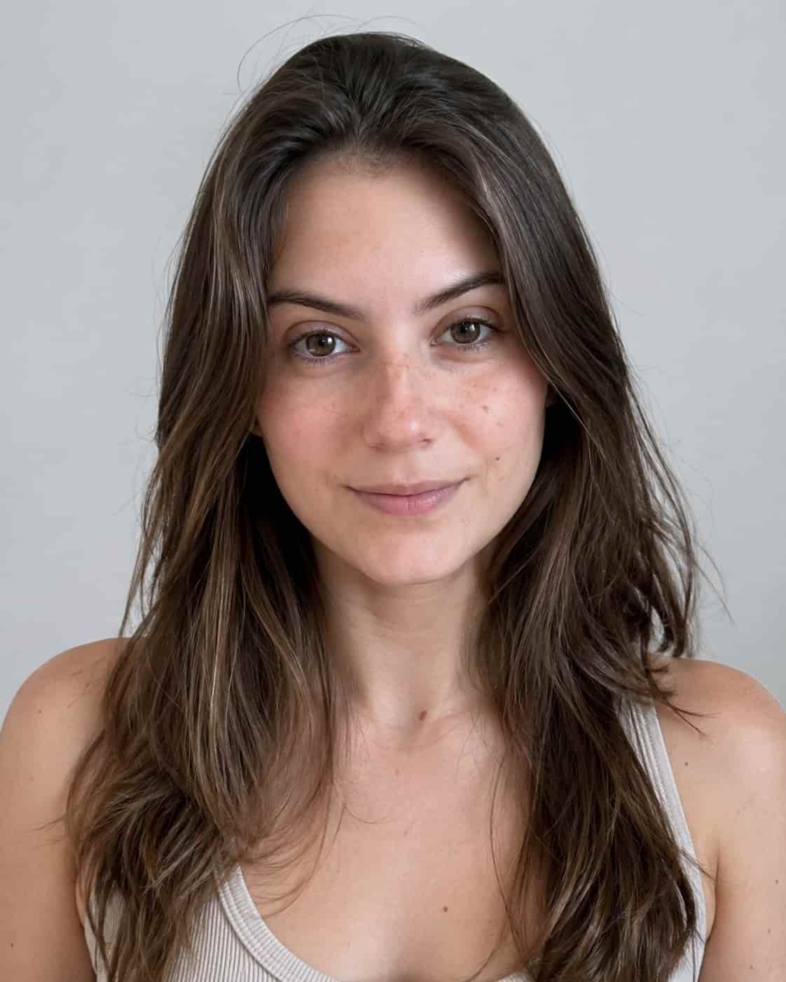 Foto correcta para análisis de color visual con ChatGPT: sin maquillaje, luz natural, fondo neutro