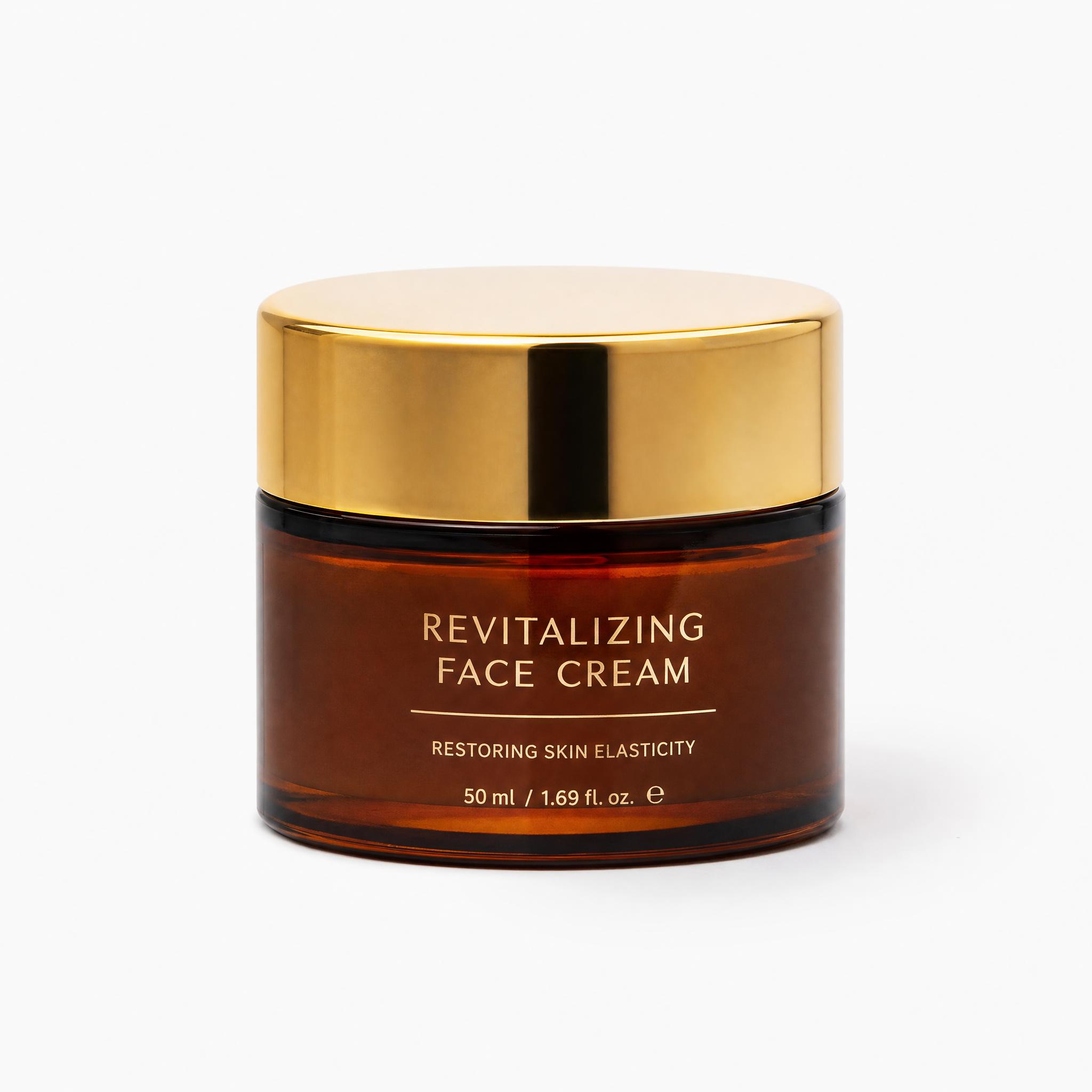 Fotografía de producto de un frasco de crema facial generada con un prompt para Grok