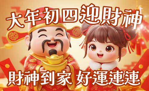 大年初四早安圖下載