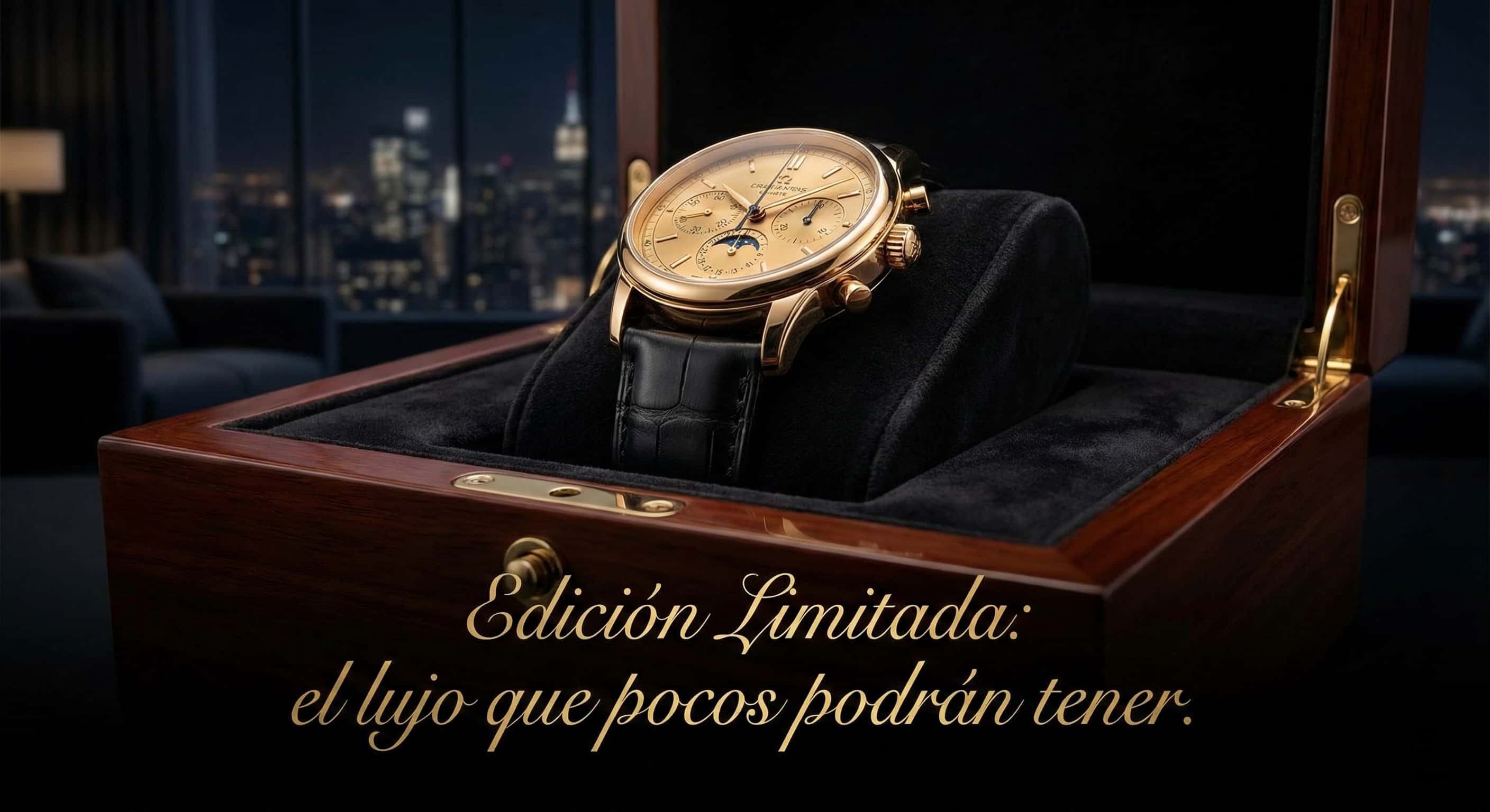 Ejemplo de frase promocional que denota exclusividad y estatus