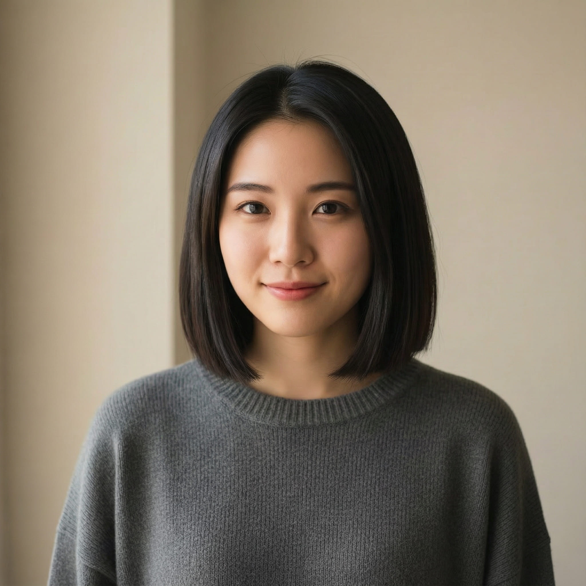 AI-generated French bob hairstyle using Gemini AI