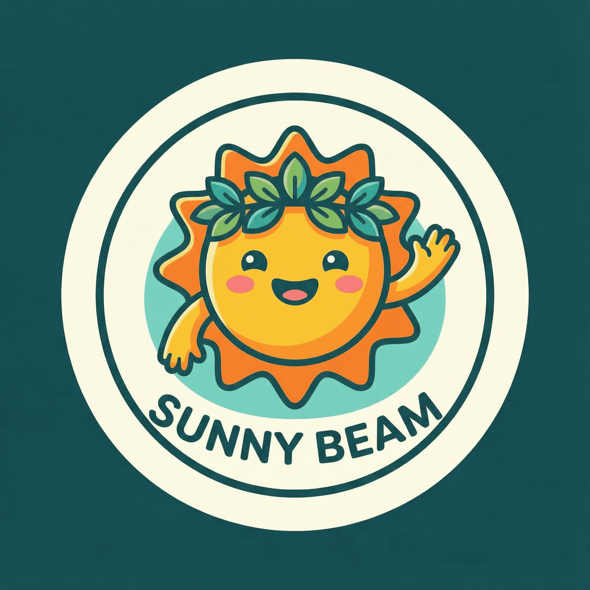 Friendly mascot logo with character AI-generated design