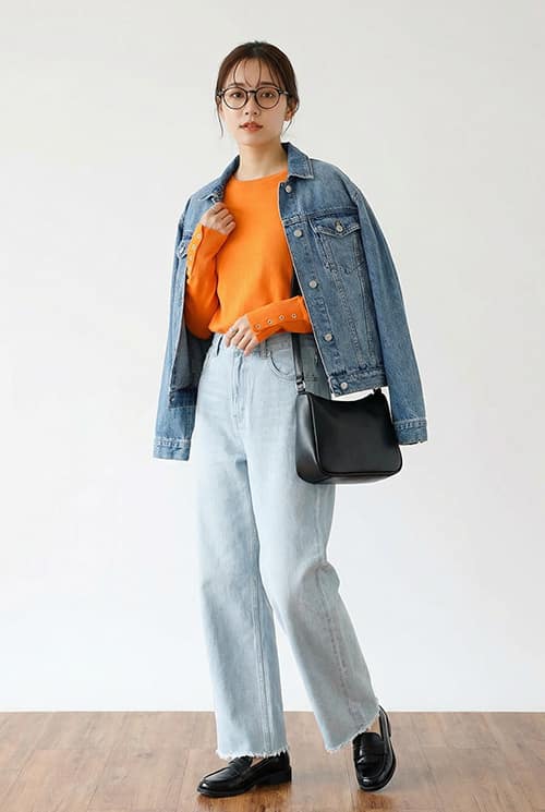 お花見デートコーデ