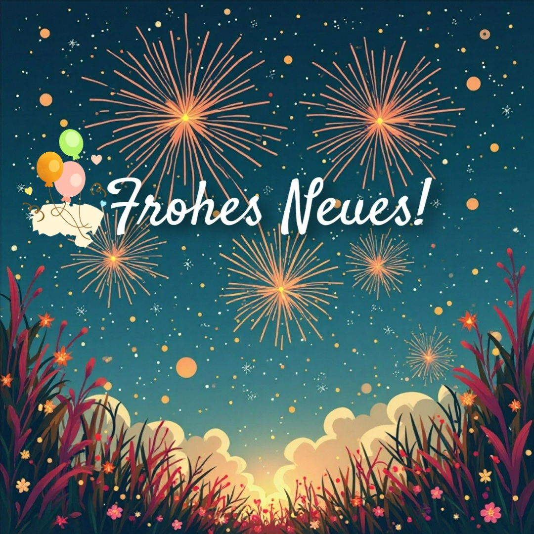 Neujahrsbild herunterladen und teilen