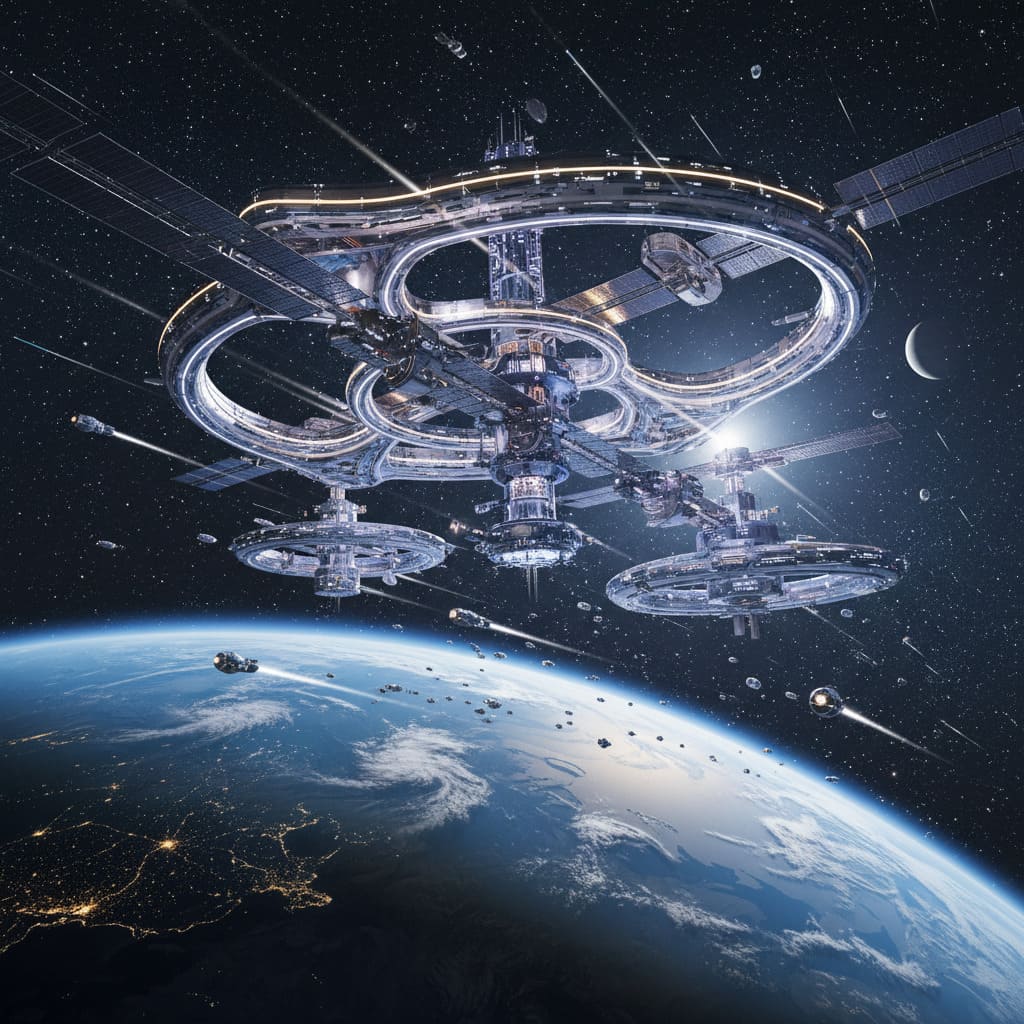 Futuristic Space Station