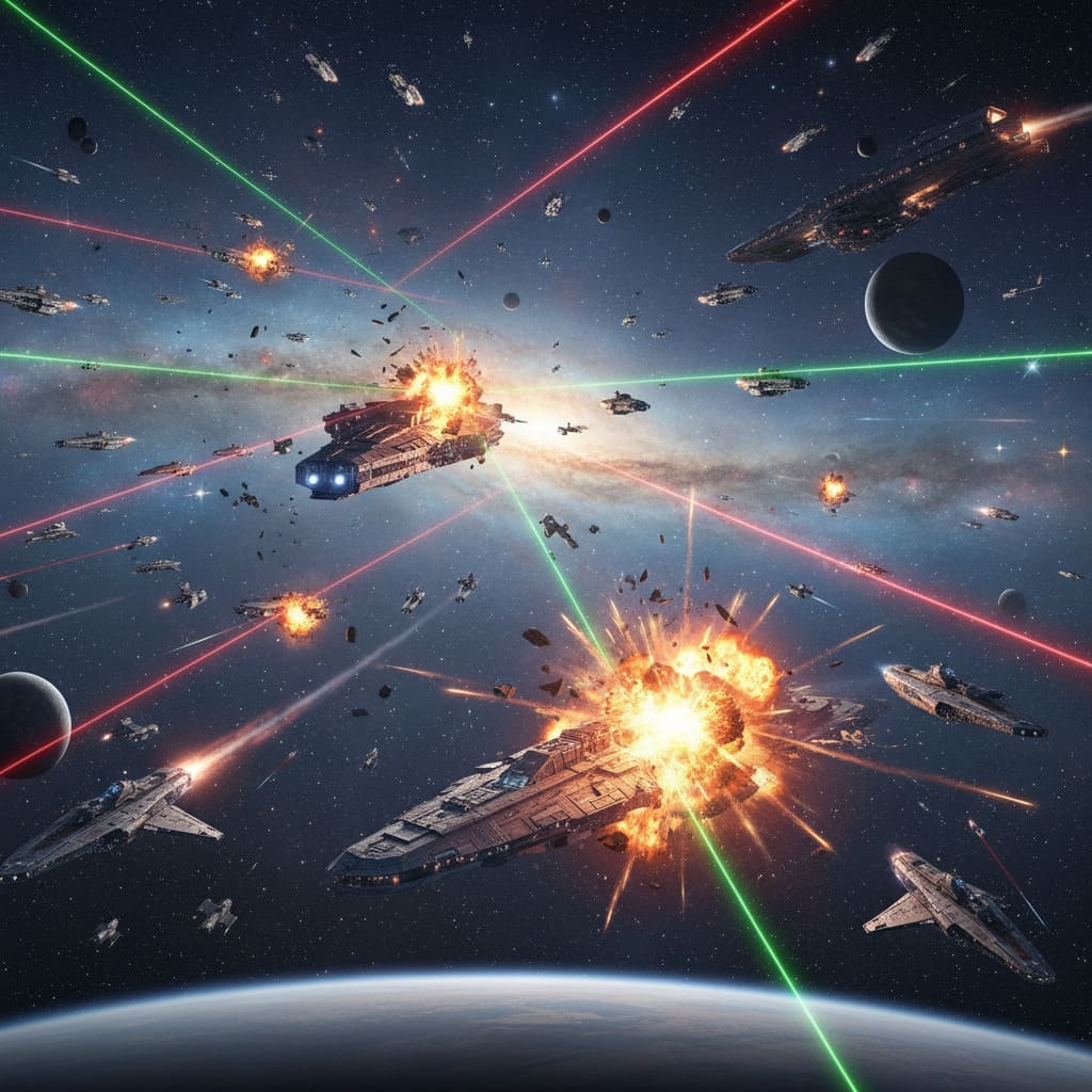 Galactic Battle Scene