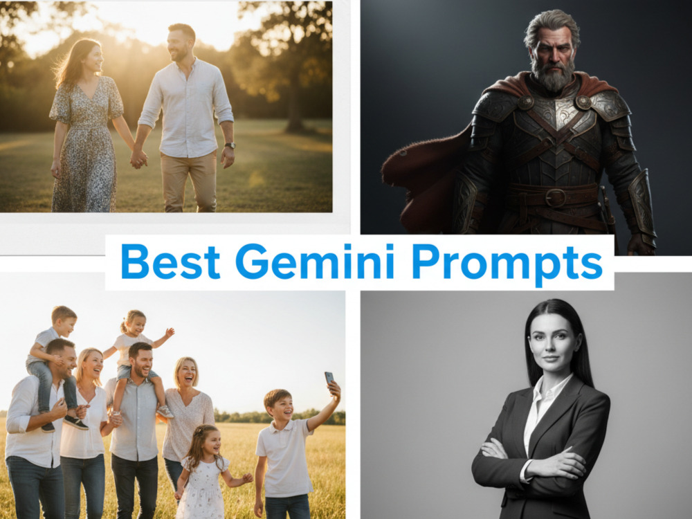 30+ Viral Gemini AI Prompts Ready to Copy & Paste for Portraits, Couples, and Families