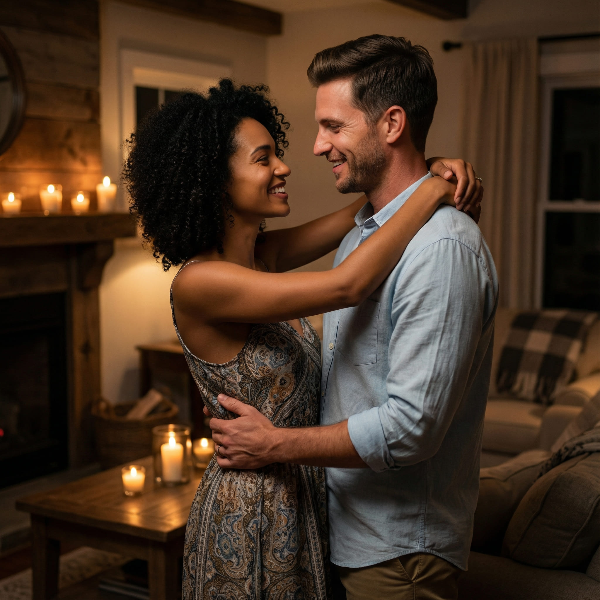 Gemini AI-generated couple portrait example