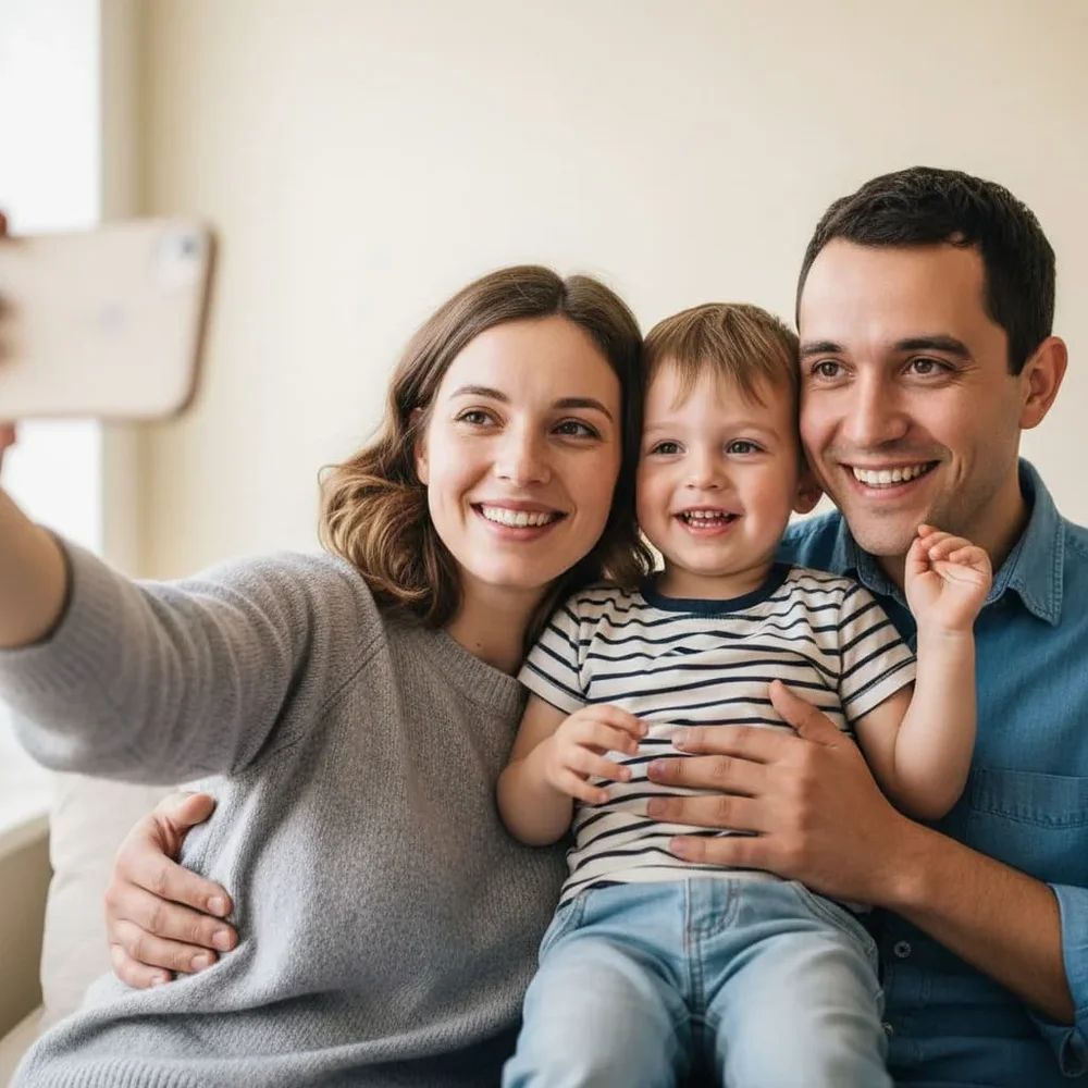 Referenzfoto für Gemini-Familienfoto