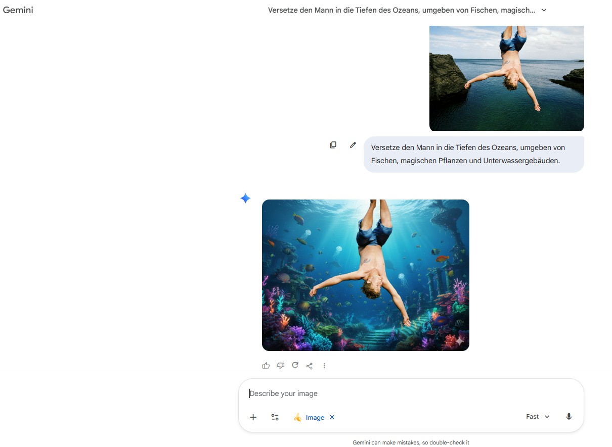 Nano Banana - Promptbasiertes KI-Bildbearbeitungsprogramm mit Charakter- und Stilkonsistenz