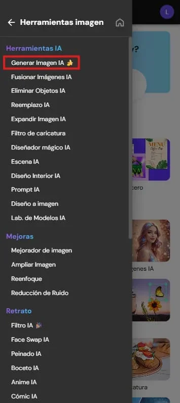 Herramienta para generar imágenes con MyEdit