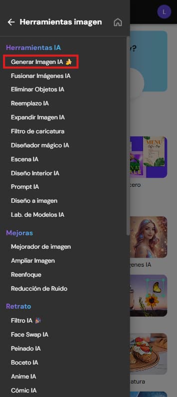 Herramienta para generar imágenes con MyEdit