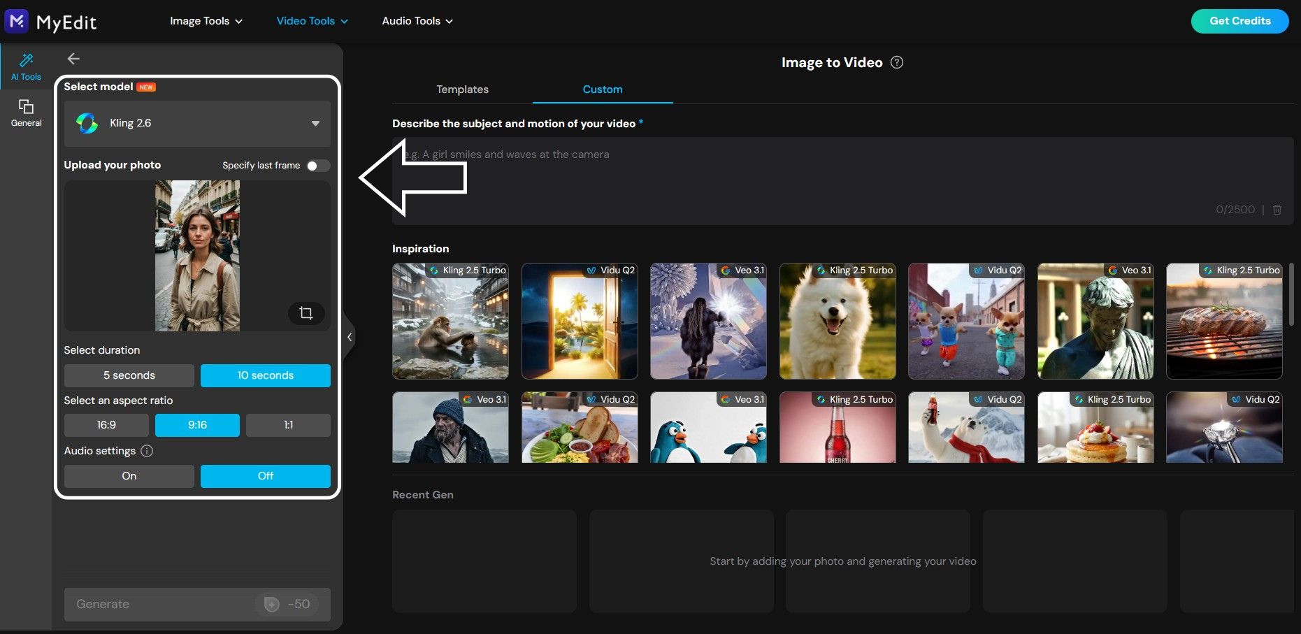 MyEdit - Generate a video from photo 2