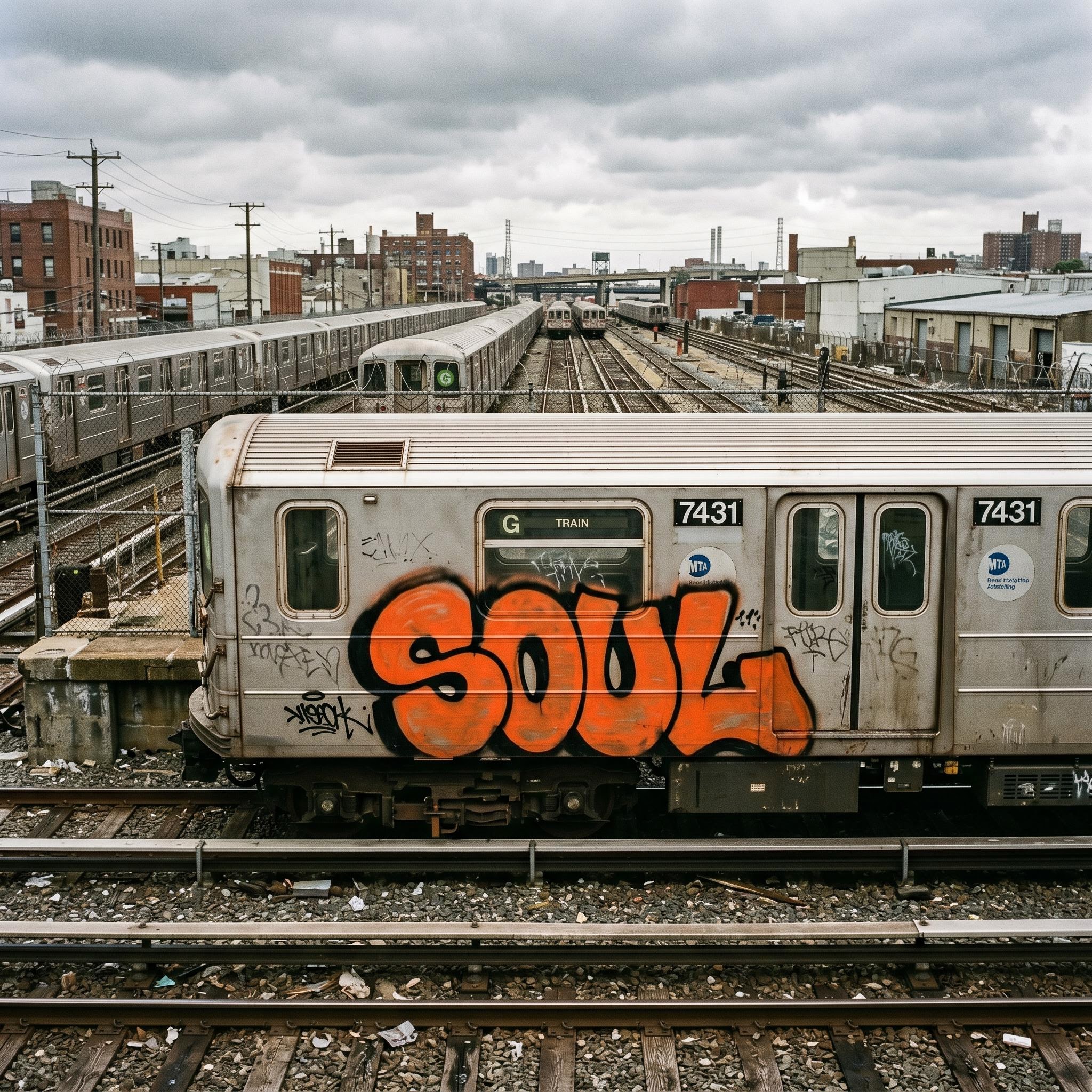 AI-generated throw-up graffiti with two-color bubble letters and bold fill