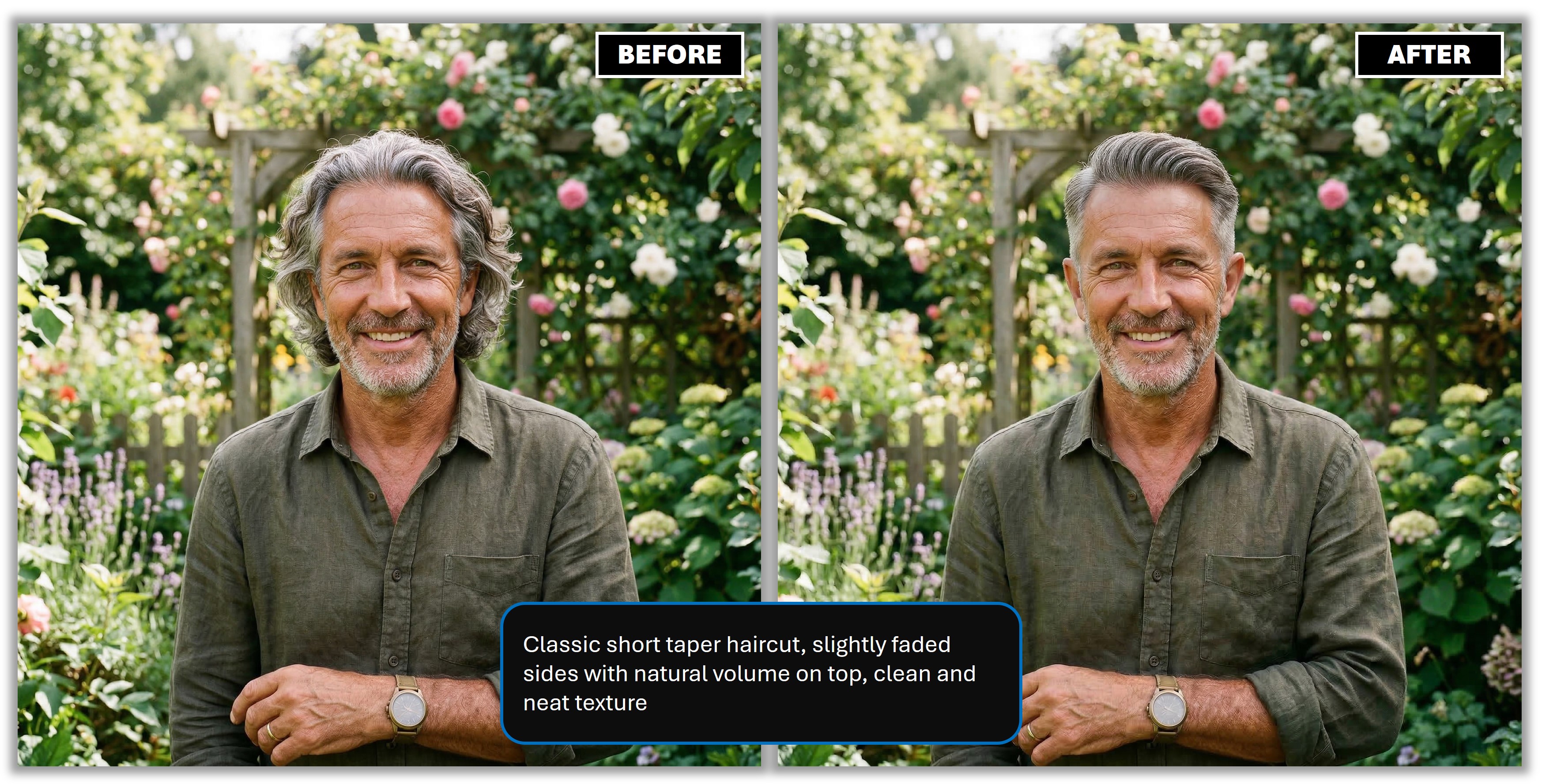 MyEdit - Gray Hairstyle Demo