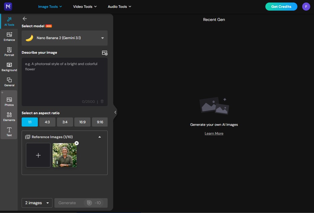 Try Grey Hairstyles with MyEdit - Step 2