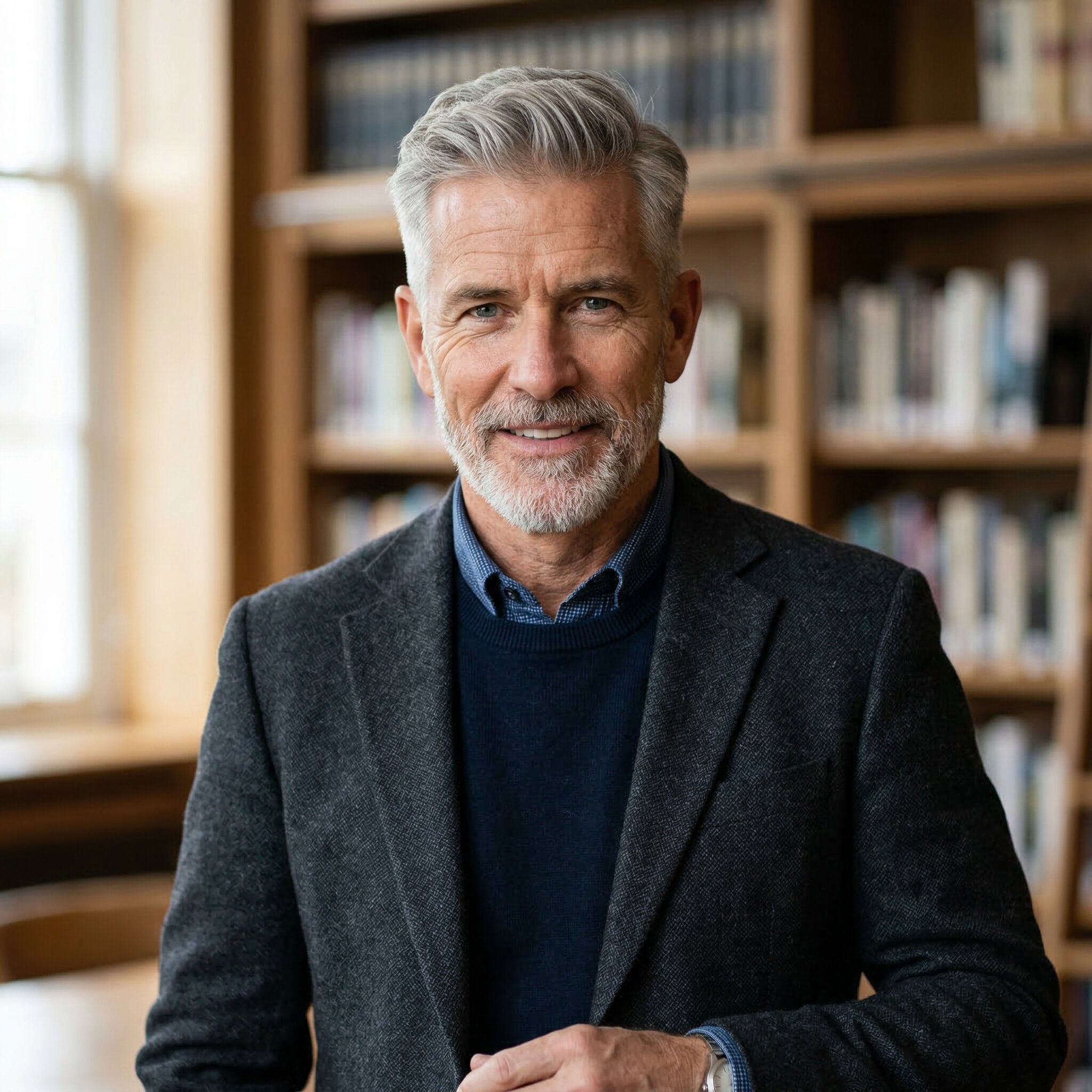 Classic Short Taper Grey Haircut