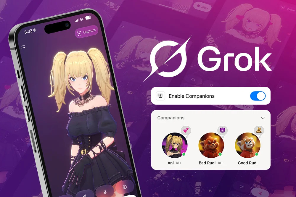 9 meilleures applications de compagnon IA – Grok Ani