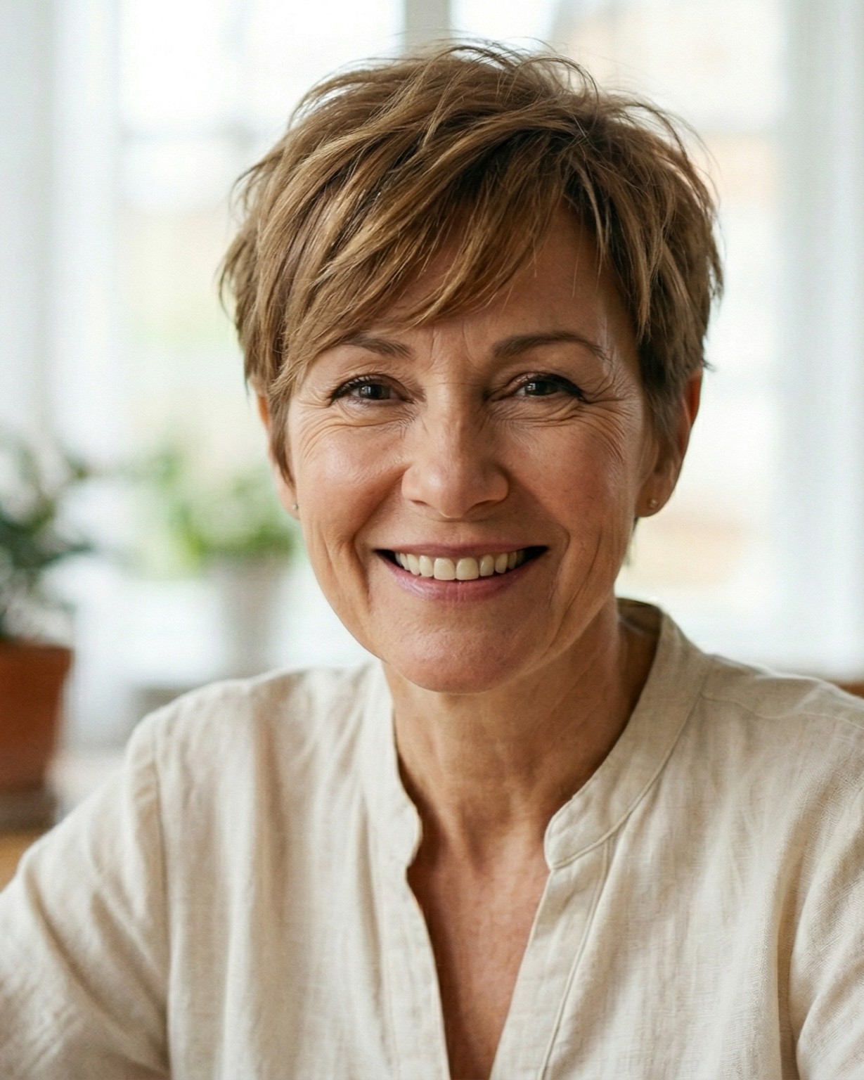 Haircut for women over 50 years old - Pixie cut