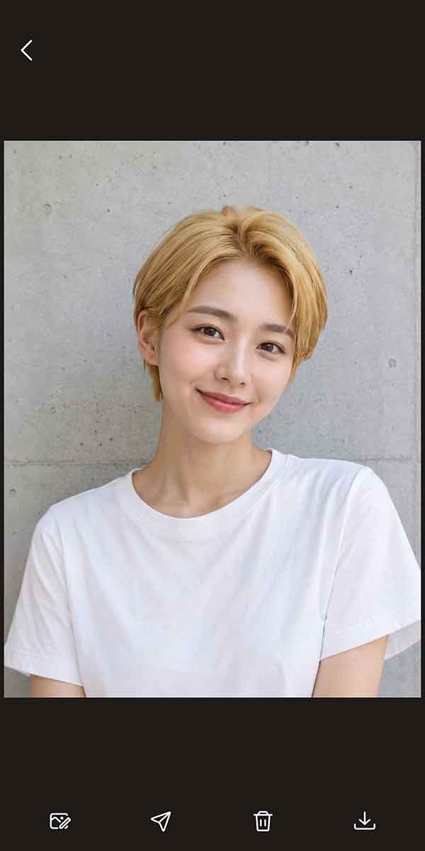 AIヘアスタイル使用例